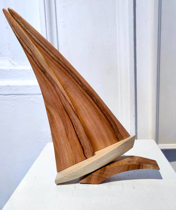 - a , wood Sculpture by Kevin Longstaff, measuring 33 x 19 cm (H x W) £95